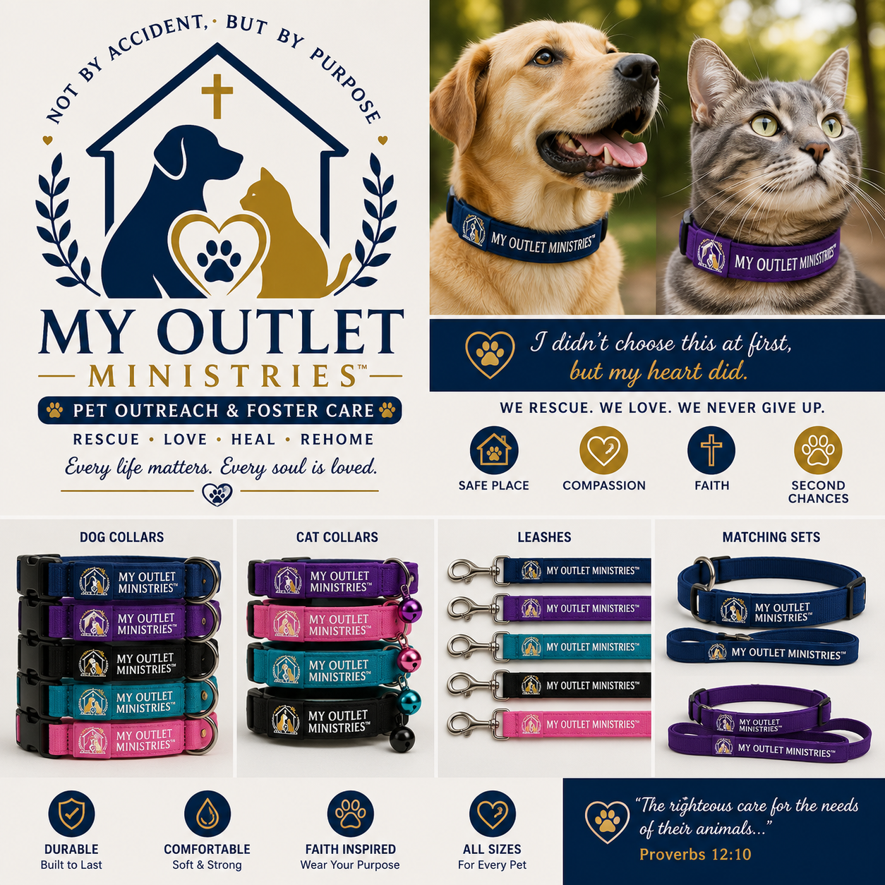 My Outlet Ministries™ Pet Collar Collection